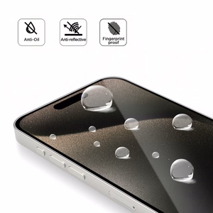 "Vmax" grūdintas stiklas 2,5D Normal Clear Glass, skirtas "iPhone 15 Pro 6,1"
