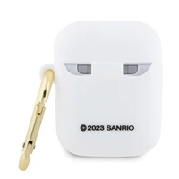 Hello Kitty Silikoninis 3D Kitty galvos dėklas AirPods 1/2 - Balta