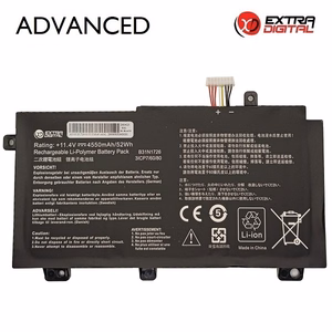 Nešiojamo kompiuterio baterija ASUS B31N1726, 4550mAh, Extra Digital Advanced