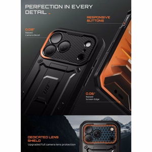 Supcase Unicorn Beetle Pro dėklas iPhone 18 Pro / 17 Pro – juodas