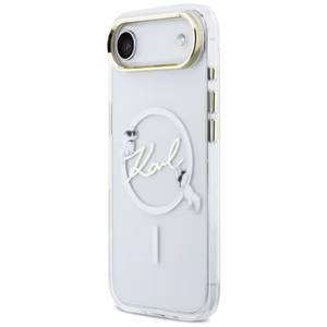 Karl Lagerfeld IML Choupettes Karl Script Logo MagSafe чехол для iPhone Air прозрачный