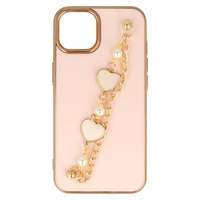 Madingas dėklas telefonui Iphone 14 Plus dizainas 3 šviesiai rožinė