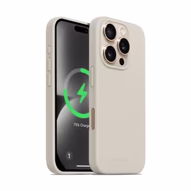 Crong Color Cover Magnetic - iPhone 16 Pro MagSafe dėklas (Stone smėlio)