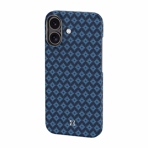 "Benks" magnetinis šarvas Air Armor Grid Kevlar korpusas su metaliniu rėmeliu 600D (0067), skirtas Iphone 17 blue