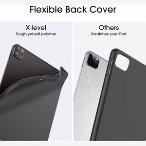 Dėklas X-Level Kite skirtas Samsung X700 / X706 (Tab S8) / T870 / T875 / T876 (Tab S7) pilkas