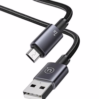 USAMS Laidas USB na Micro-USB 2A 1,2m Fast Charging plieno SJ668USB01 (US-SJ668)