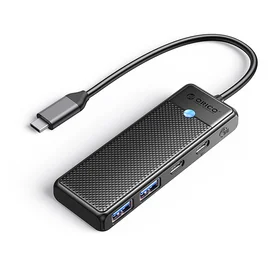 Hub USB-C Orico PAPW2AC-C3 prijungimo stotelė 2x USB-A 3.0 + 2x USB-C 3.0 - juoda