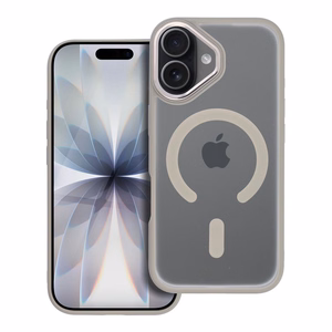 MATTE MAG COVER dėklas telefonui, suderinamas su MagSafe, skirtas IPHONE 17, titano