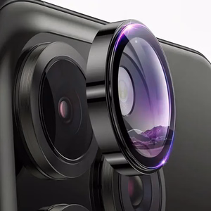 Temperuotas stiklas Tel Protect 3D objektyvo kamerai Samsung Galaxy S24 Ultra - juodas (5 vnt.)