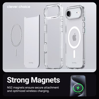 Crong Clear MAG Cover - MagSafe iPhone Air dėklas (Clear)