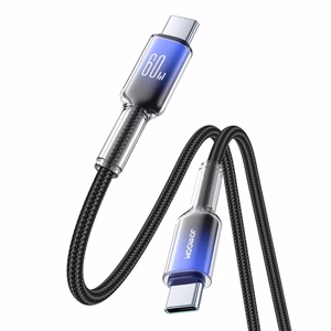 USB laidas Joyroom S-A42 juodas Type-C / Type-C 120cm (iki 60W)