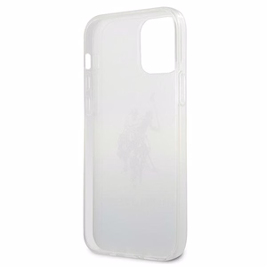 US Polo Assn. Gradient Pattern Collection dėklas, skirtas iPhone 12 mini, mėlynas