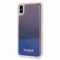Guess GUHCI65GLCRE iPhone Xs Max raudonas kietas dėklas California Glow tamsoje