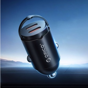 Orico MiniRing 30W 2x USB-C automobilinis įkroviklis - juodas