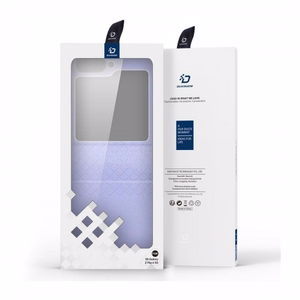 Telefono dėklas Dux Ducis Bril skirtas Samsung F707 Z Flip 5 5G violetinis