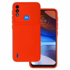 Camshield Soft dėklas telefonui Motorola Moto E7 Power/E7i Power raudonas