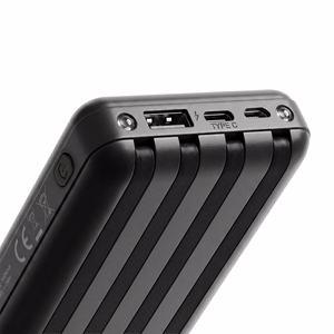 Setty solar power bank SLR-100 10000 mAh juodas