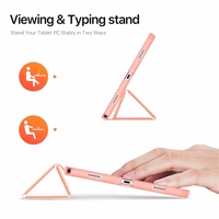 Dėklas Dux Ducis Domo Samsung X210/X215/X216 Tab A9 Plus 11.0/X230/X235/X236 Tab A11 Plus 11.0 rožinis