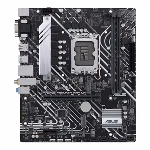 Asus PRIME H610M-A WIFI D4 Processor family Intel Processor socket LGA1700 DDR4 DIMM Memory slots 2 Supported hard disk drive interfaces SATA, M.2 Number of SATA connectors 4 Chipset Intel H610 mATX