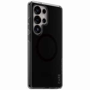 CARE by PanzerGlass Flagship Urban Combat juodas QI dėklas Samsung Galaxy S25 Ultra - pusiau permatomas dūminis