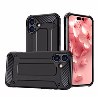 Hybrid Armor dėklas telefonui iPhone 16 Plus - juodas