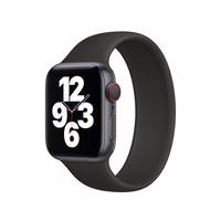 APPLE DIRŽELIS SOLO MYNC2ZM/A SILIKONINIS APPLE WATCH DIRŽELIS 44MM / 45MM JUODAS DYDIS 2 BE PAKUOTĖS