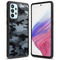Ringke Fusion Matte TPU dėklas su rėmeliu Samsung Galaxy A73 juodas