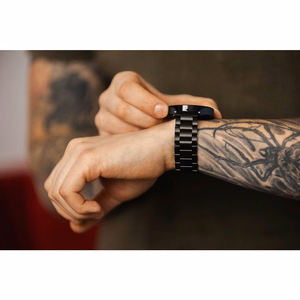 FORCELL F-DESIGN FS06 dirželis Samsung Watch 22 mm juodas