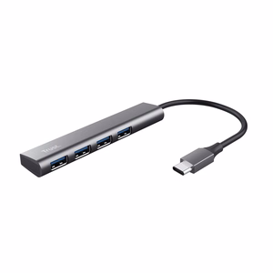 Trust Halyx USB 3.2 Gen 1 Type-A 5 Mbit/s šakotuvas pilkas