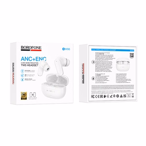 Borofone TWS Bluetooth ausinės BW96 Mellow baltos