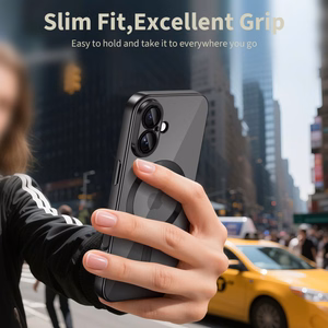 Tech-Protect MagFlex Magnetinis dėklas telefonui iPhone 17 - skaidrus juodas