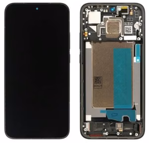 Ekranas Xiaomi Poco F7 5G su lietimui jautriu stikliuku ir rėmeliu Black originalus (service pack)