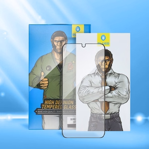 5D Mr. Monkey Glass - Apple iPhone X/XS/11 Pro juodas (Stiprus HD)