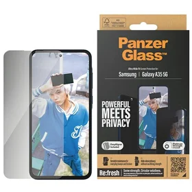 PanzerGlass itin platus privatumo apsauginis stiklas su pozicionieriumi Samsung Galaxy A35 5G