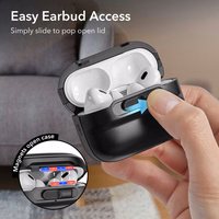ESR Pulse Halolock dėklas su MagSafe Apple AirPods Pro 1/2 - juodas