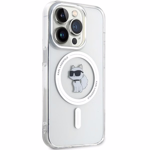 Karl Lagerfeld IML Choupette MagSafe dėklas iPhone 13 Pro Max - permatomas