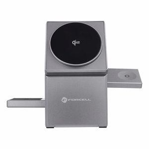 Belaidis įkroviklis Forcell 3in1 (F-06) (MagSafe) (Phone; Pods; Watch) 15W