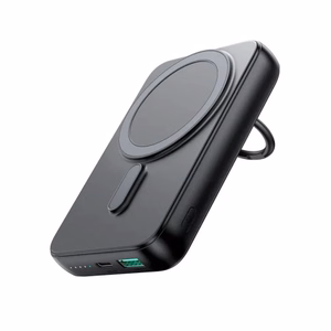 Išorinė baterija Joyroom JR-W050 juoda 10000mAh (belaidis įkrovimas 15W / PD 20W)