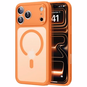 ESR Classic Hybrid MagSafe deklas, skirtas iPhone 17 Pro - Skaidrus oranzinis