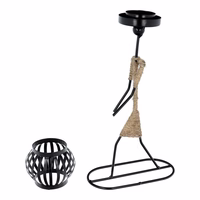 Dekoratyvus metalinis žvakidė ART DECO Afrika modelis B IALC-1