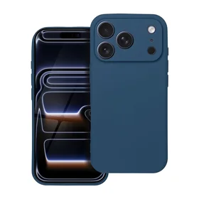 Minkštas dėklas telefonui IPHONE 17 Pro - tamsiai mėlynas