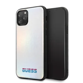 Guess GUHCN58BLD iPhone 11 Pro sidabrinis/kietas dėklas Iridescent