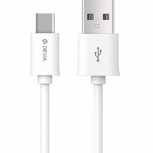 Devia кабель Smart EC082 USB - USB-C 1,0 м 2,1A белый