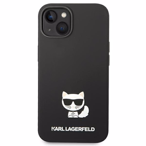 Karl Lagerfeld silikoninis Choupette Body dėklas iPhone 13 / 14 / 15 juodas