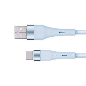 Kruger&Matz Basic silikoninis USB–USB-C laidas, 1 m, mėlynas