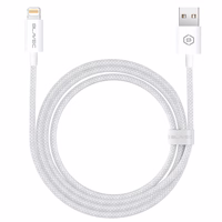 Blavec Kabelis Candy pintas - USB į Lightning - 2,4A 2 metrai Apple CarPlay (CCA-UL24W20) baltas