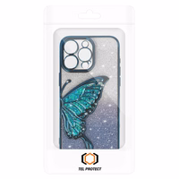 Tel Protect Butterfly Water dėklas telefonui Iphone 17 mėlynas