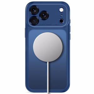 Tech-Protect MagPeak MagSafe CC dėklas, skirtas iPhone 18 Pro Max / 17 Pro Max, matinis tamsiai mėlynas