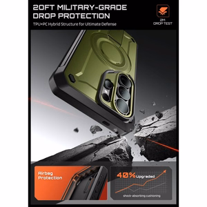 "Supcase Unicorn Beetle Pro Mag MagSafe" 2 komplektų dėklas "Samsung Galaxy S26 Ultra" - žalias ir juodas