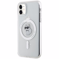 Karl Lagerfeld IML Choupette MagSafe dėklas iPhone 11 / Xr - skaidrus
